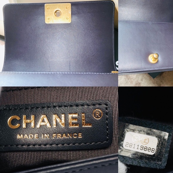 Black Gray Chanel Le Boy bag, New - Picture 6 of 8
